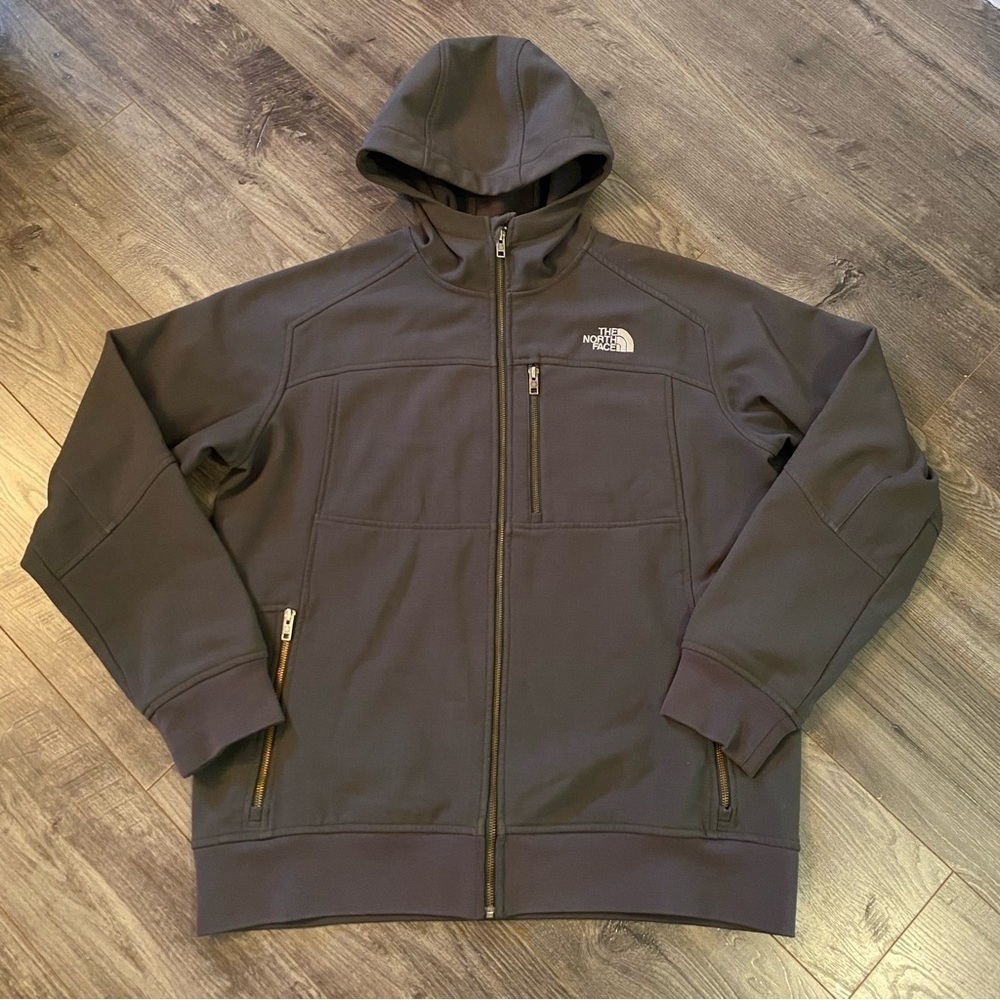 The North Face‎ Men's jacket Gray Hooded fleece zip up